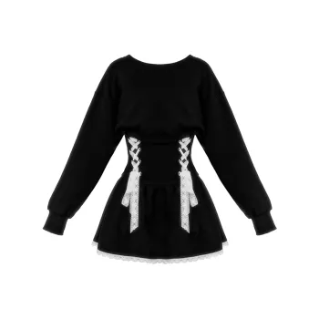 FLIM Long Sleeved Dress Women's Black