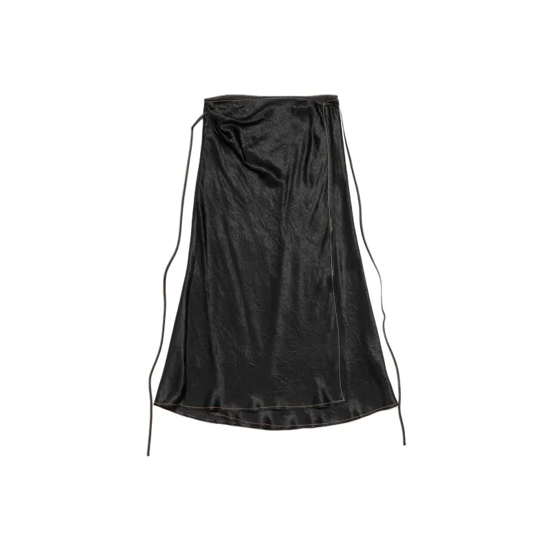 Acne Studios Satin Wrap Skirt-0