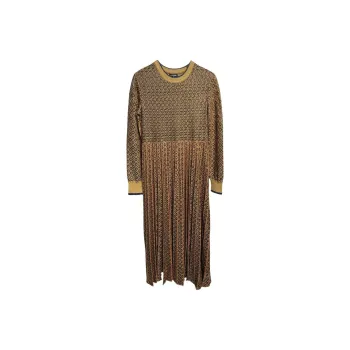 CHANEL 19A Egypt Collection Long Sleeved Dresses Women's Brown