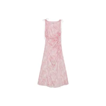 GANNI SS25 Sleeveless Dress Women's Primrose Pink
