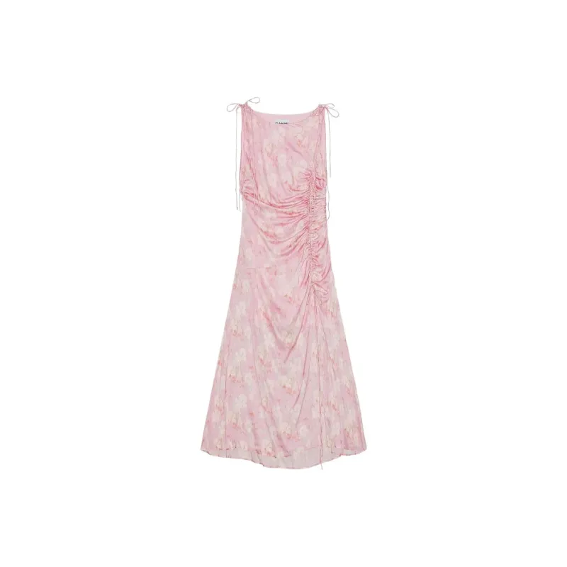 GANNI SS25 Sleeveless Dress Women's Primrose Pink-0