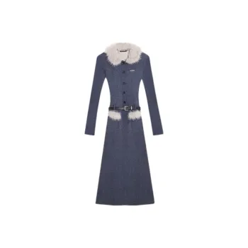 DREAM SEVEN 77 Long Sleeved Dresses Women's Blue