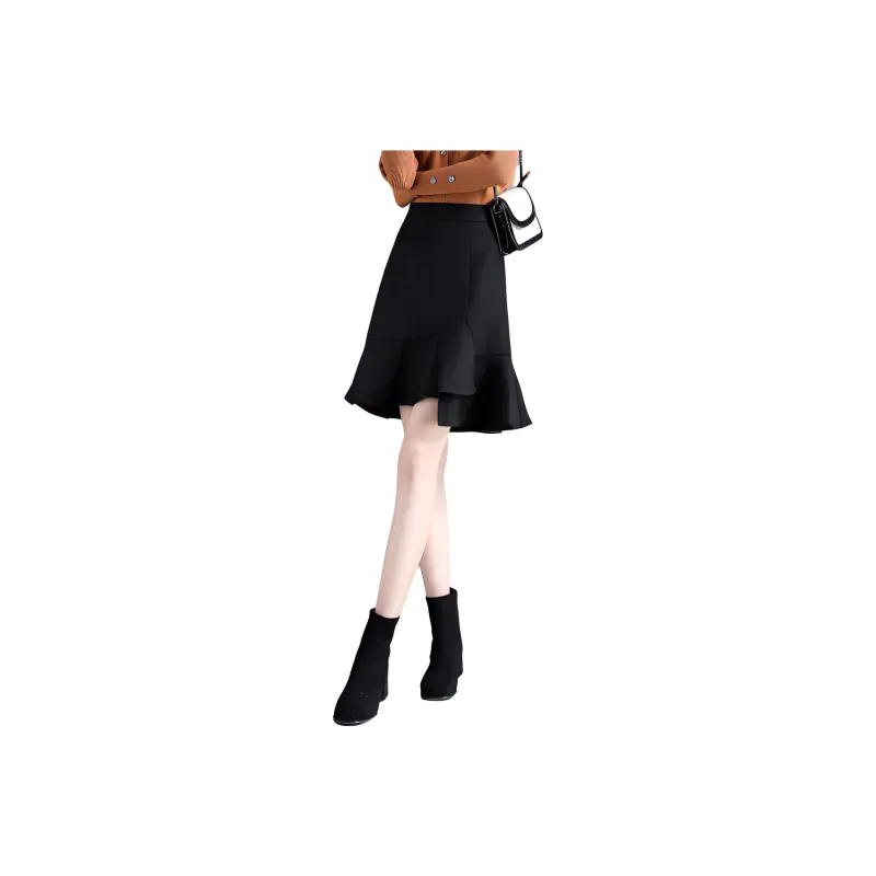Still Quiet Casual Short Skirts Women's Gray-3
