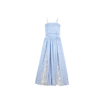 MIMOSA CHUR Slip Dress Women's Blue Dress