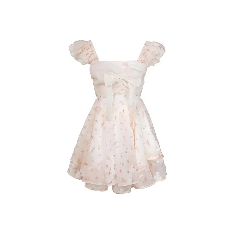 Incolore Short Sleeved Dress Women's Floral-0
