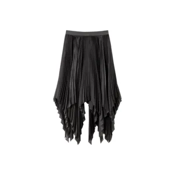 OVV X Qiu Hao Co branded Series Casual Long Skirts Women's Dark Gray 19