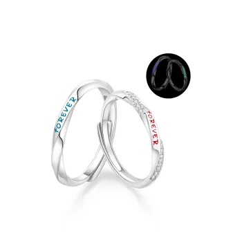 Lao Feng Xiang S925 Silver Rings Unisex