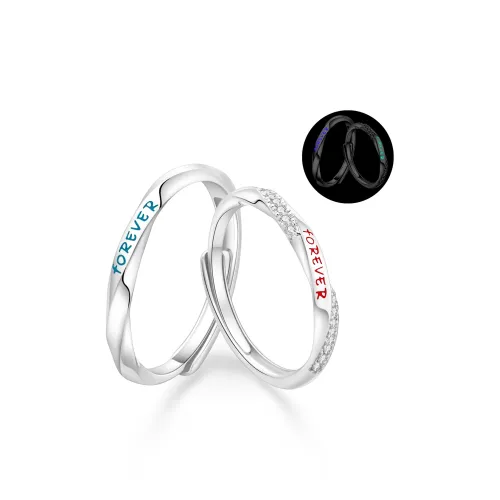 Lao Feng Xiang S925 Silver Rings Unisex