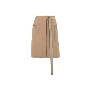 FENDI Logo Printed Belted Skirt