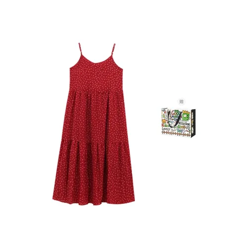 BVODE Slip Dresses Women's Red
