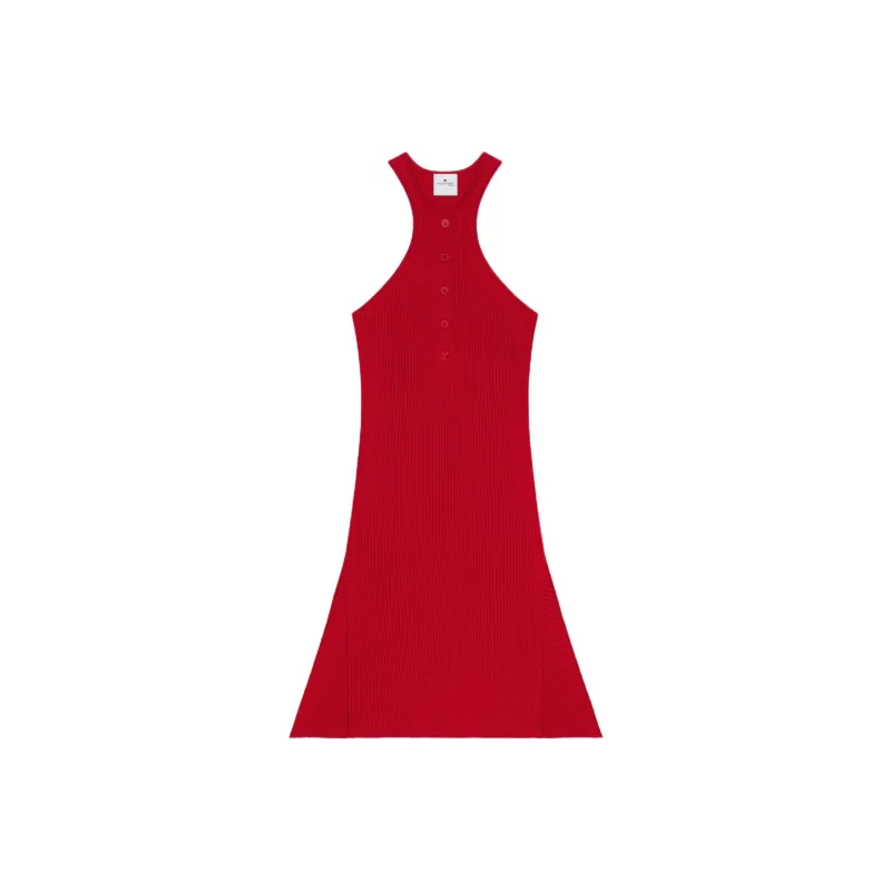 COURREGES Scuba Racerback Mini Dress-0