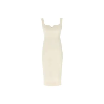 Victoria Beckham Sweetheart Neck Sleeveless Midi Dress