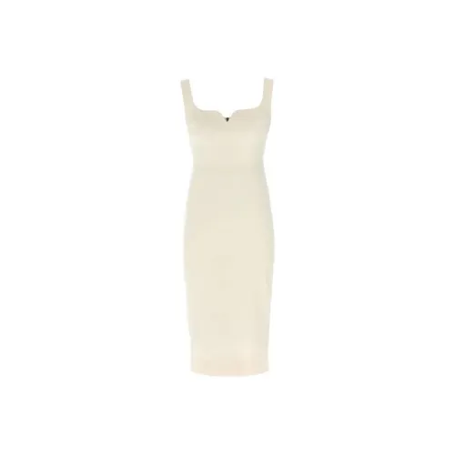 Victoria Beckham Sweetheart Neck Sleeveless Midi Dress
