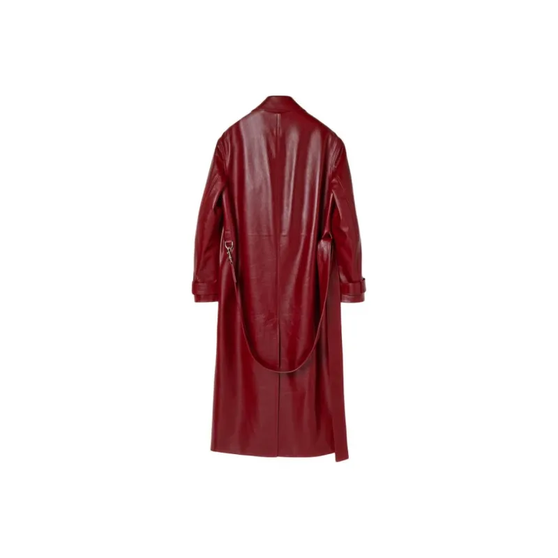 GUCCI Leather Jackets Men Red-1