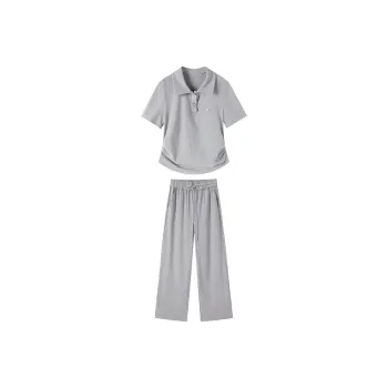 XIANGYING Casual Suit Women's Light Gray