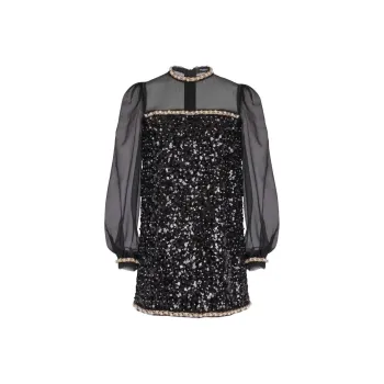 BALMAIN Sequin Detailing Dress