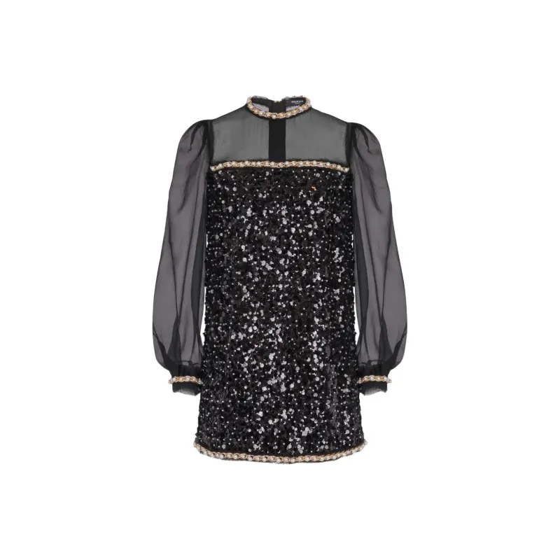 BALMAIN Sequin Detailing Dress-0