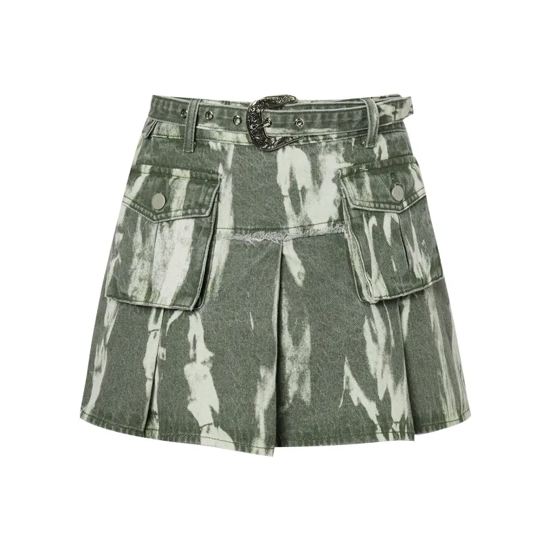 I'M ONE Cargo Short Skirts Women's-3