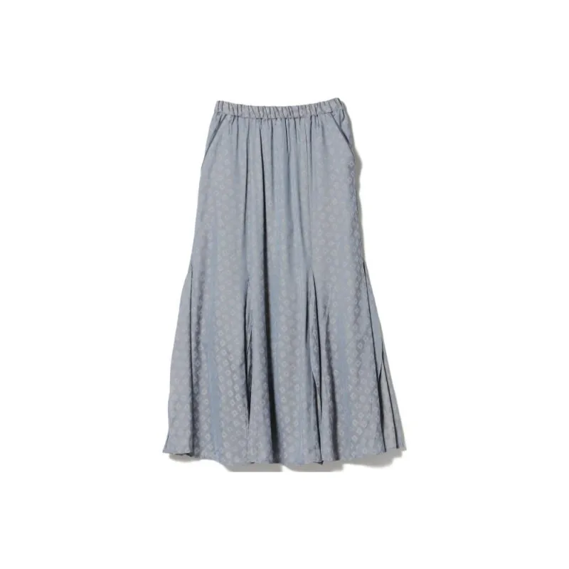 Beams Casual Long Skirts Women's Saxophone Color-0