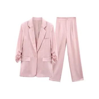 A Paradise For Awakening Casual Suit Women's Pink