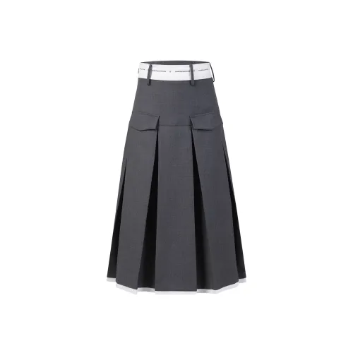 Three Quarters Casual Long Skirts Women's