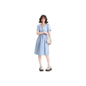 FAWENXIANGZI Short Sleeved Dress Women's
