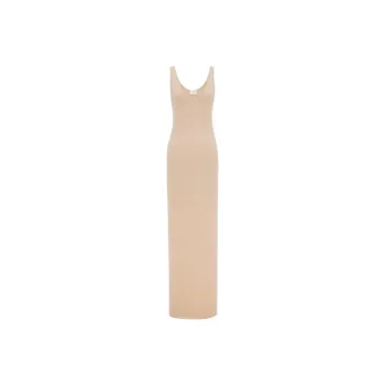 SAINT LAURENT Sleeveless Dress Women's Natural
