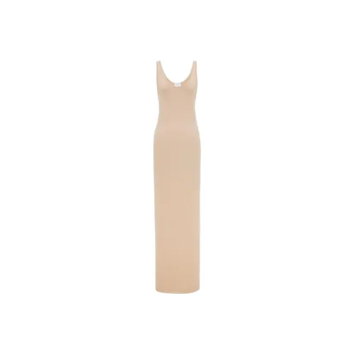 SAINT LAURENT Sleeveless Dress Women's Natural