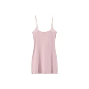 ZARA Slip Dress Women's Light Pink Red