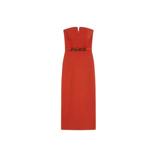 SCANLAN THEODORE Crepe Knit Resin Strapless Dress Sleeveless Dress Women's Morocco