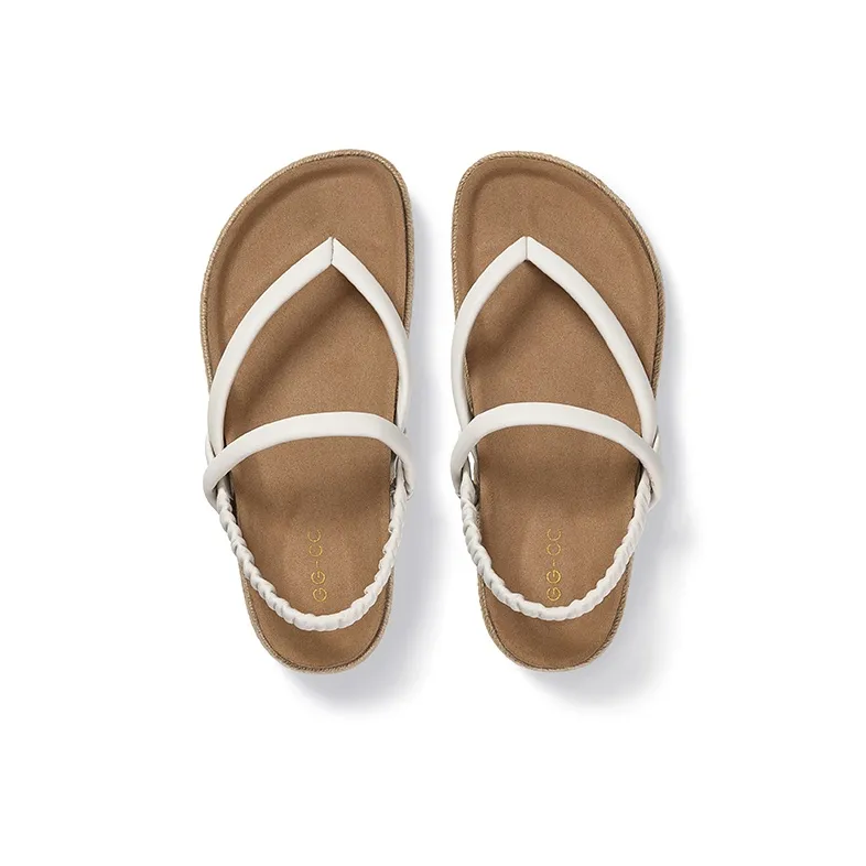 GG CC Woven Beach Sandals 4cm Women's-9
