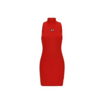 DIESEL M Onervax Mock Neck Ribbed Dress