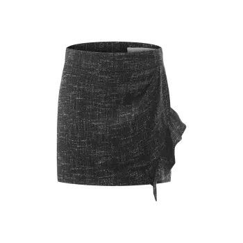 IRO NIGHT Metallic-threads Mini Skirt