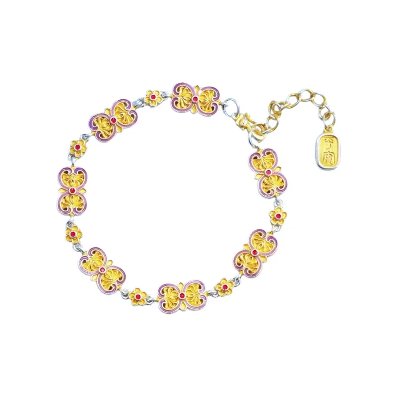 YINI Pure Silver 999.9 Bracelets Women's-0