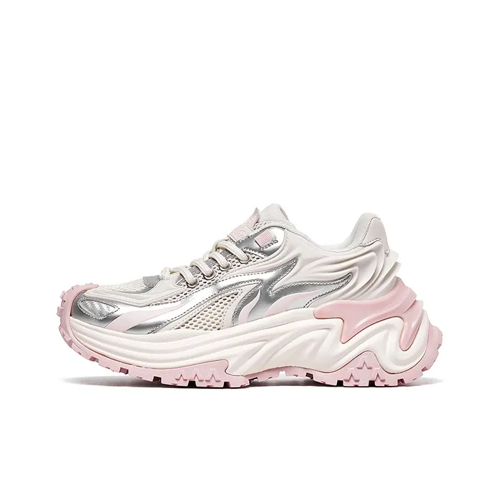 Acupuncture Cushioning, Abrasion Resistant, Breathable, Lightweight, Height Increasing Low Top Chunky Sneakers Women's-0