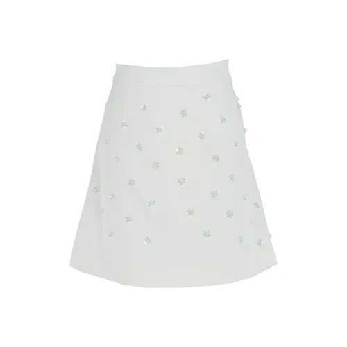 Marie Elie Casual Short Skirts Women's White
