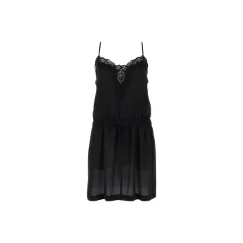 Balenciaga Lace Trimmed Mini Dress