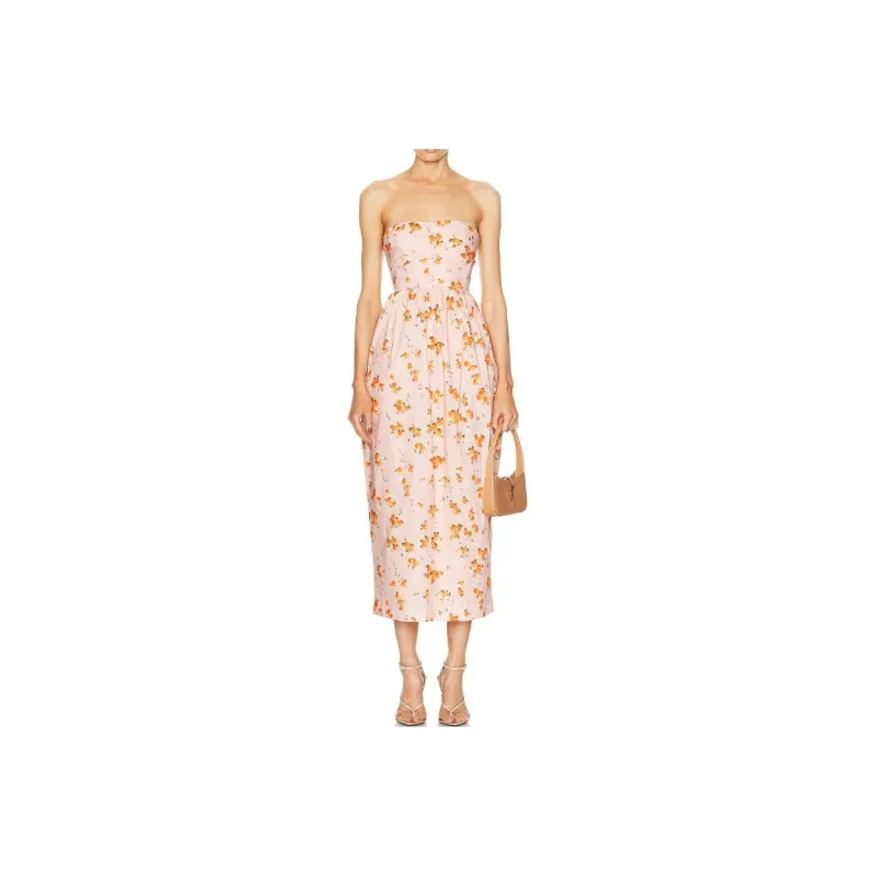 LOVESHACKFANCY Sleeveless Dress Women's Light Pink-0