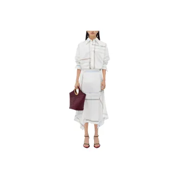Bottega Veneta Patchwork Detailed Midi Skirt