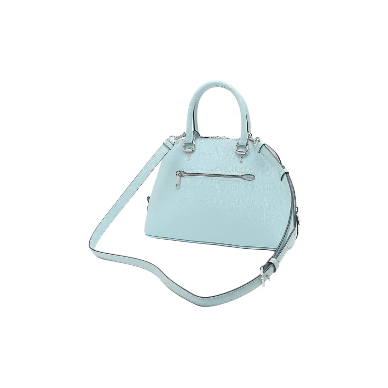 COACH KatySATCHEL Leather Handbag Women's Blue-3