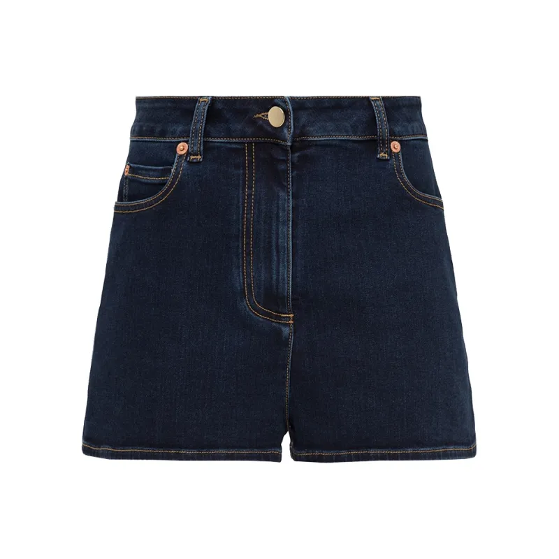 Valentino Denim Shorts Women's Dark Blue-0