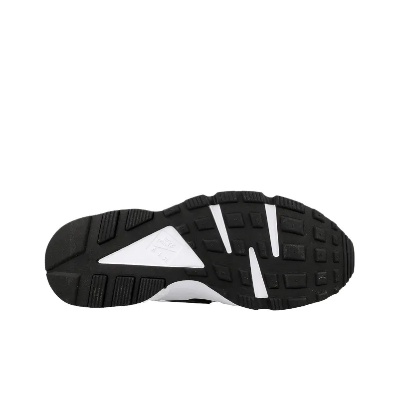 Nike Air Huarache Run Black Flat Silver White-4