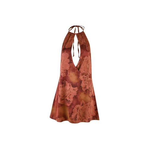 Tiger Mist MONROE DRESS Slip Dresses Women's Red