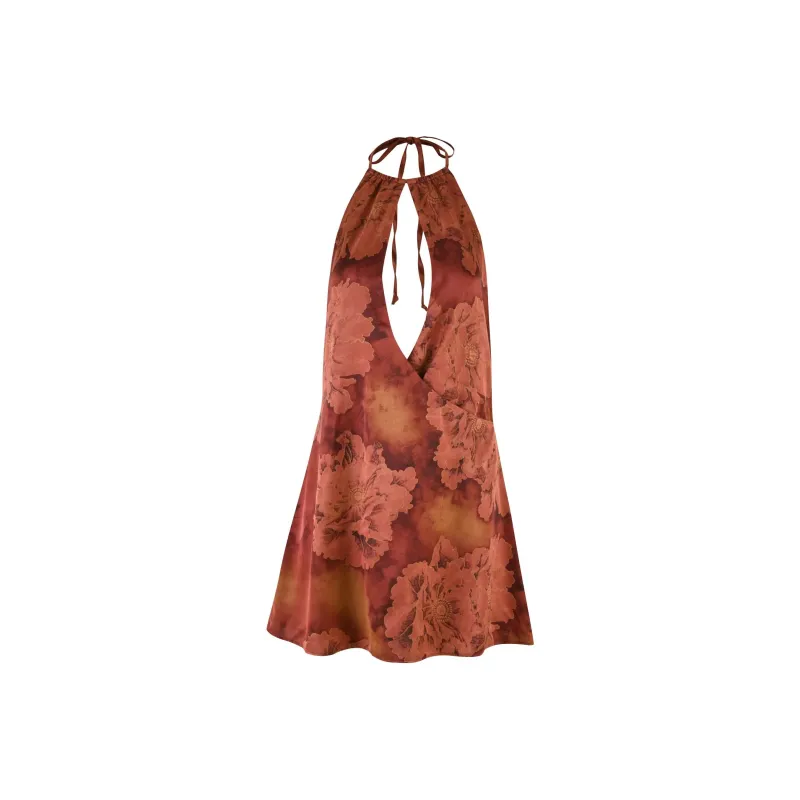Tiger Mist MONROE DRESS Slip Dresses Women's Red-0