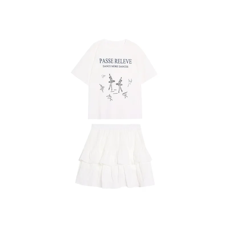 WOWI Two Piece Skirt Sets Women's-0