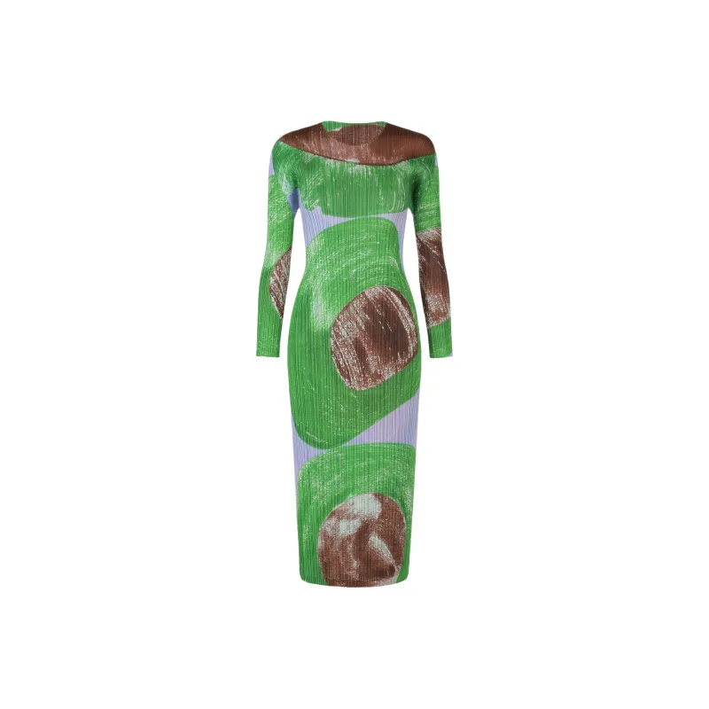 PLEATS PLEASE ISSEY MIYAKE Long Sleeved Dresses Women's Green-0