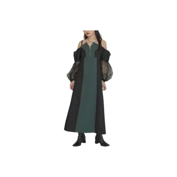 UNITED TOKYO SS24 Long Sleeved Dresses Women's Green