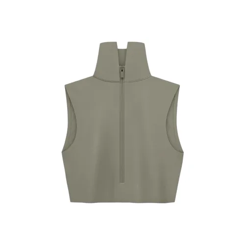 Fear Of God Athletics Women's High Neck Crop Top Clay