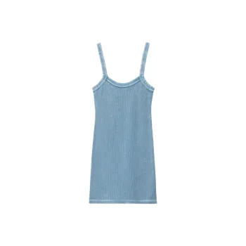 Alexander Wang Bodywear Series FW24 Slip Dress Women's Washed Blue
