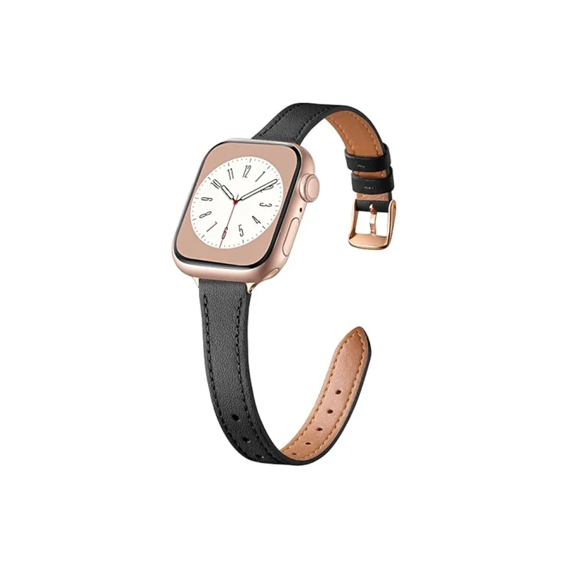FUDIEN Watch Band Apple Compatibility Cowhide Leather Material-7